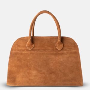 BERLIN musztarda maxi 37cm zamszowa