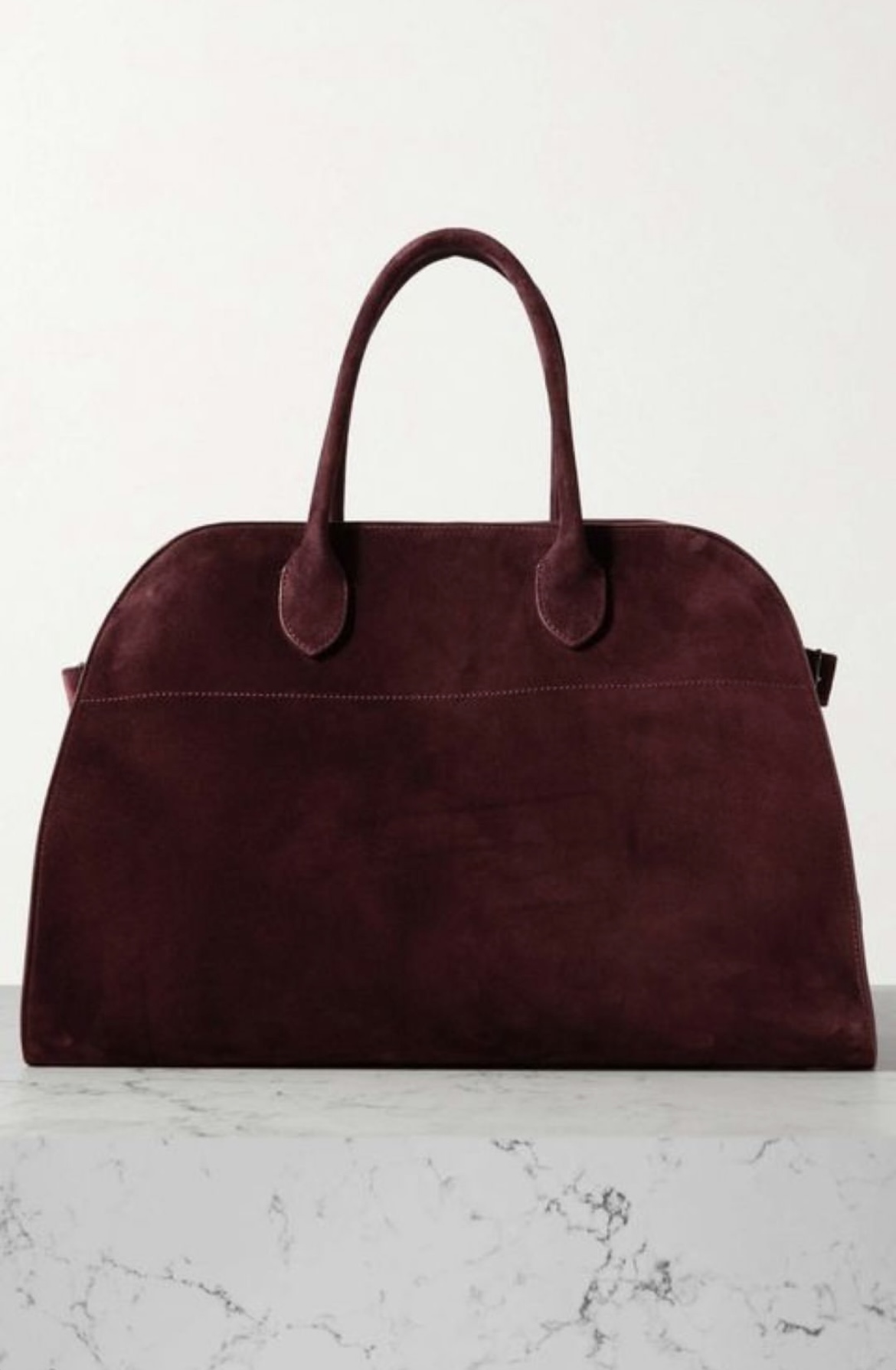 BERLIN bordo maxi 37cm zamszowa